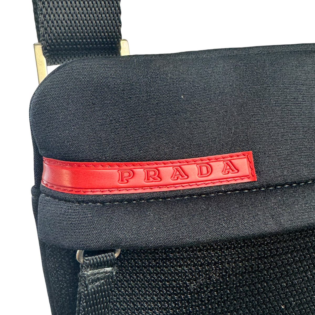 Prada Linea Rossa Black Crossbody Bag