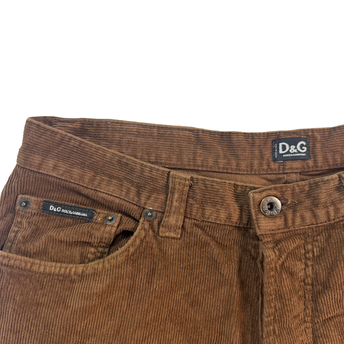 Dolce & Gabbana Brown Corduroy Trousers