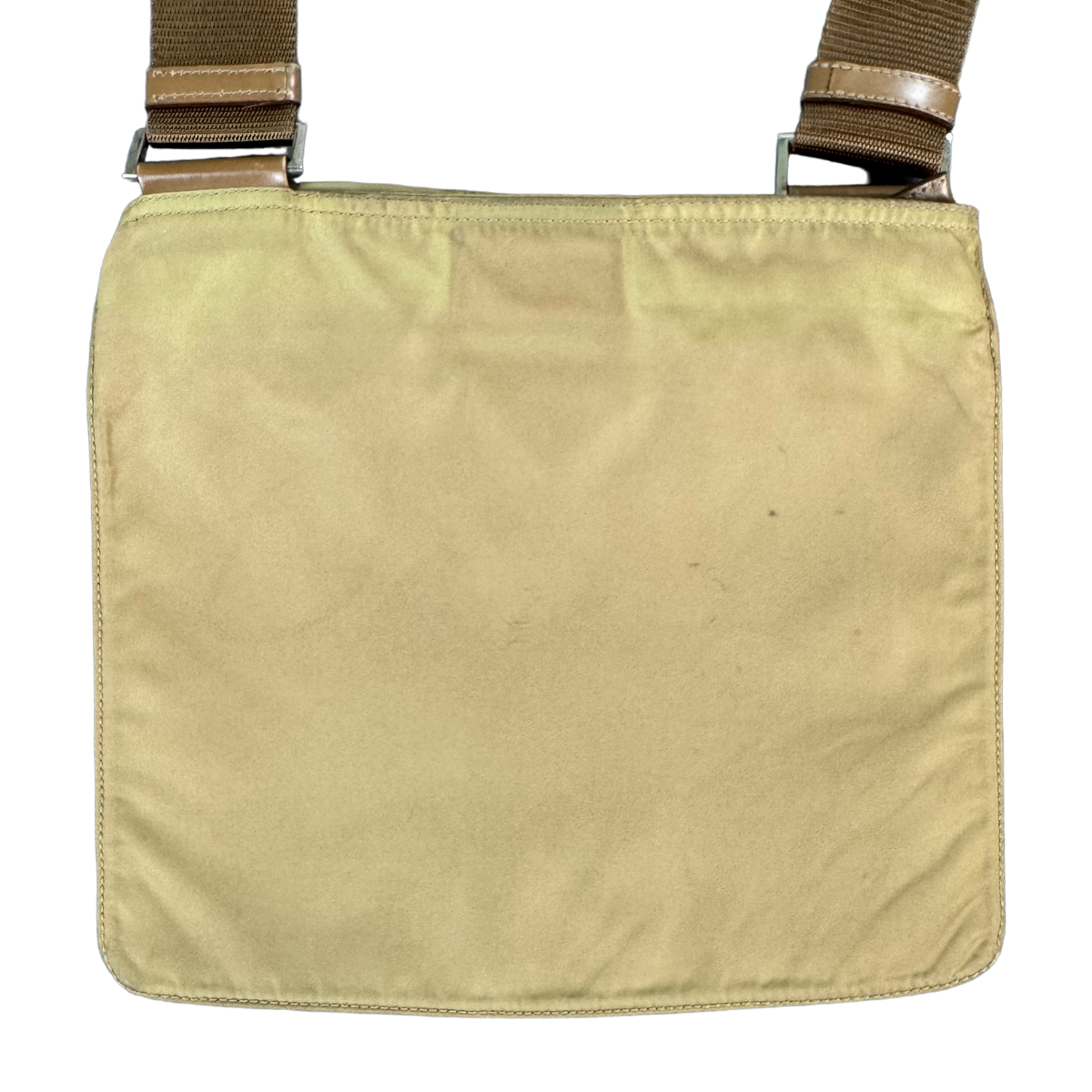Prada Brown Triangle Logo Bag