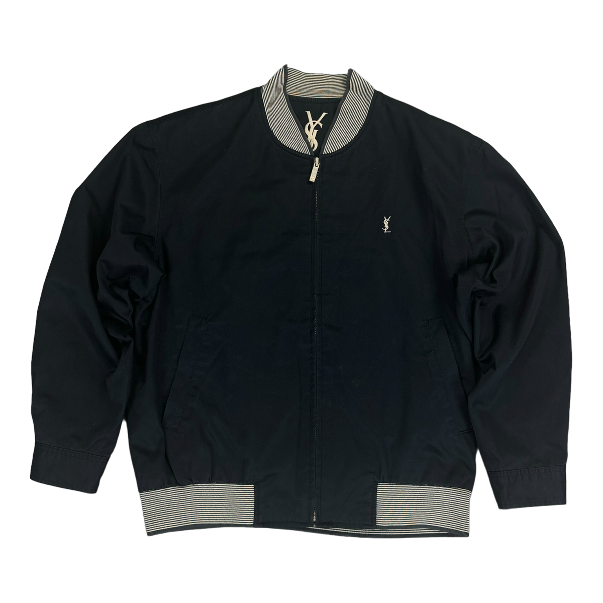 Yves Saint Laurent Navy Striped Jacket