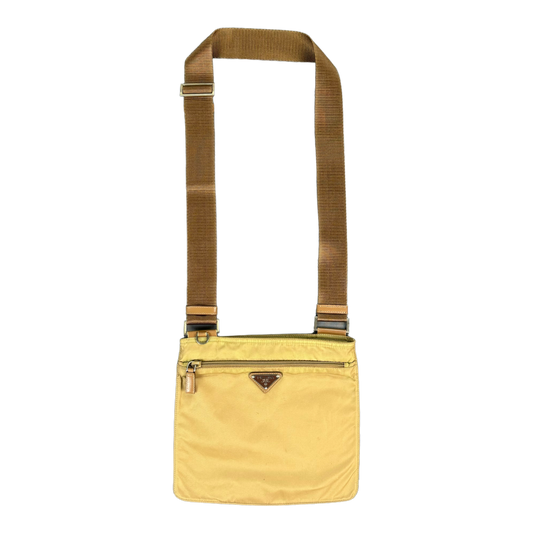 Prada Brown Triangle Logo Bag