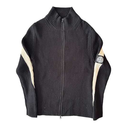 Stone Island Zip-Up Knit Sweater
