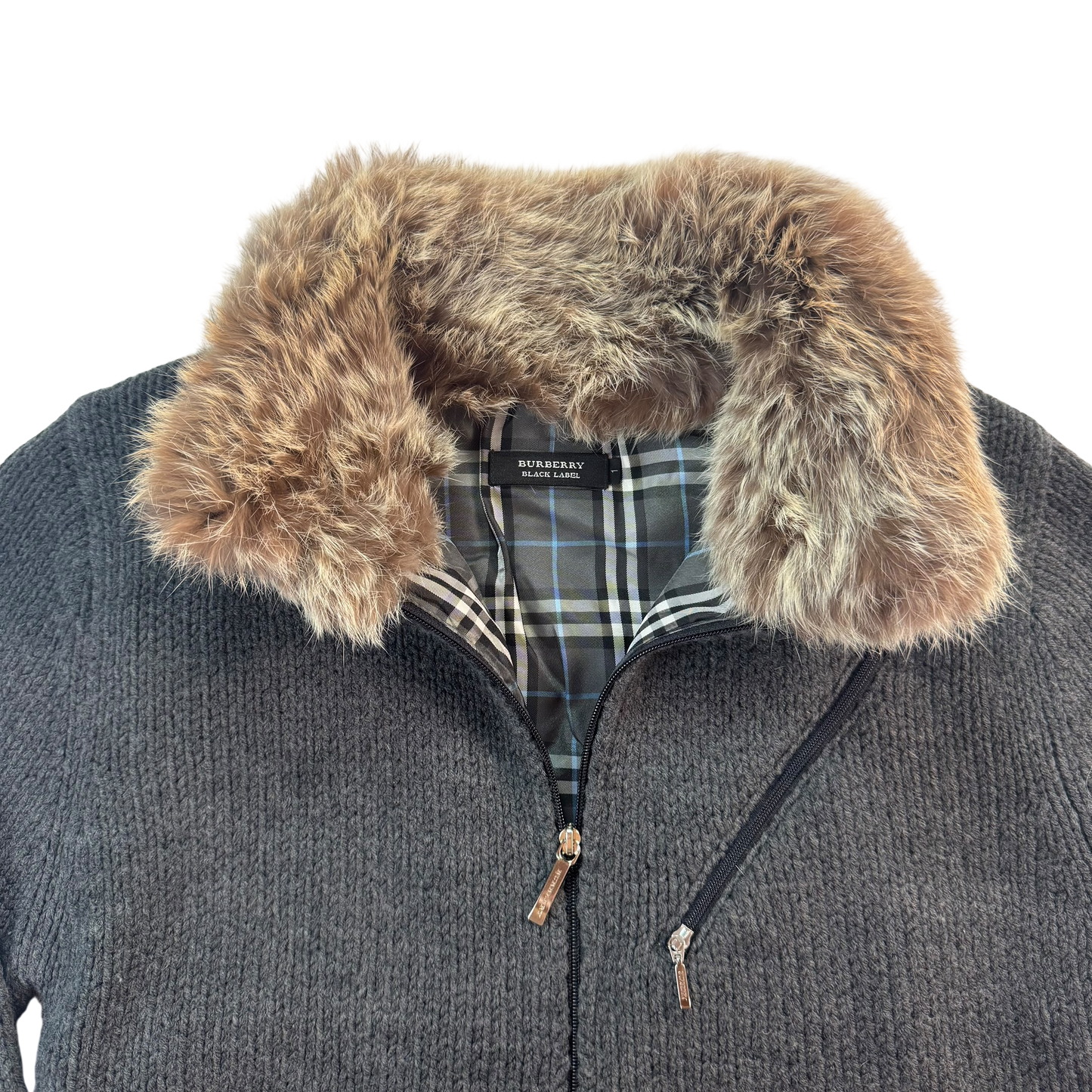 Burberry knitted zip-up