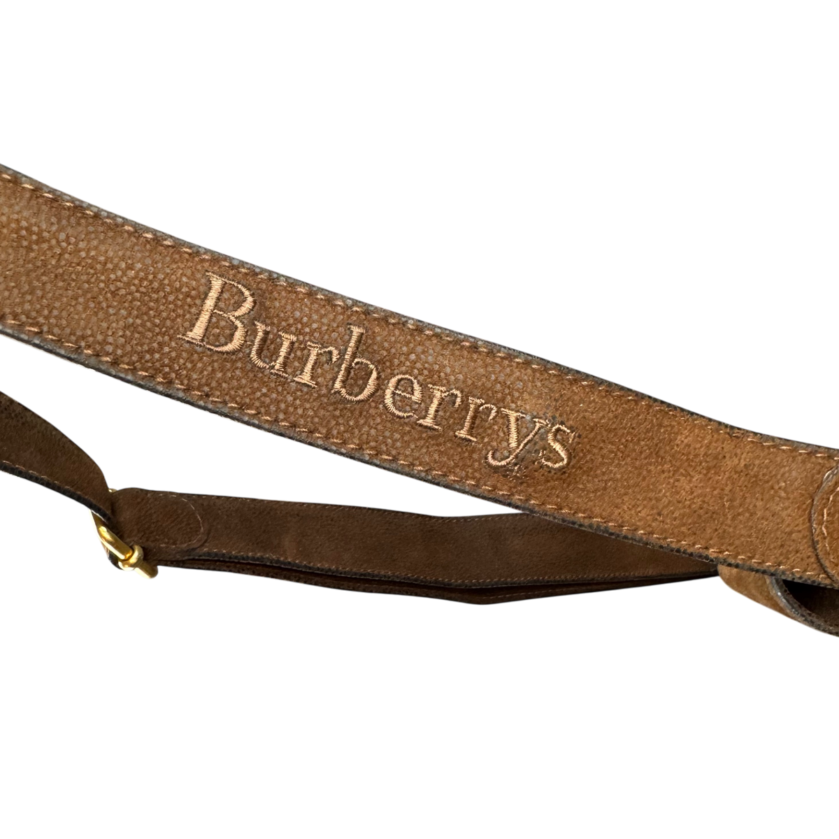 Burberry Check Leather Saddle Bag