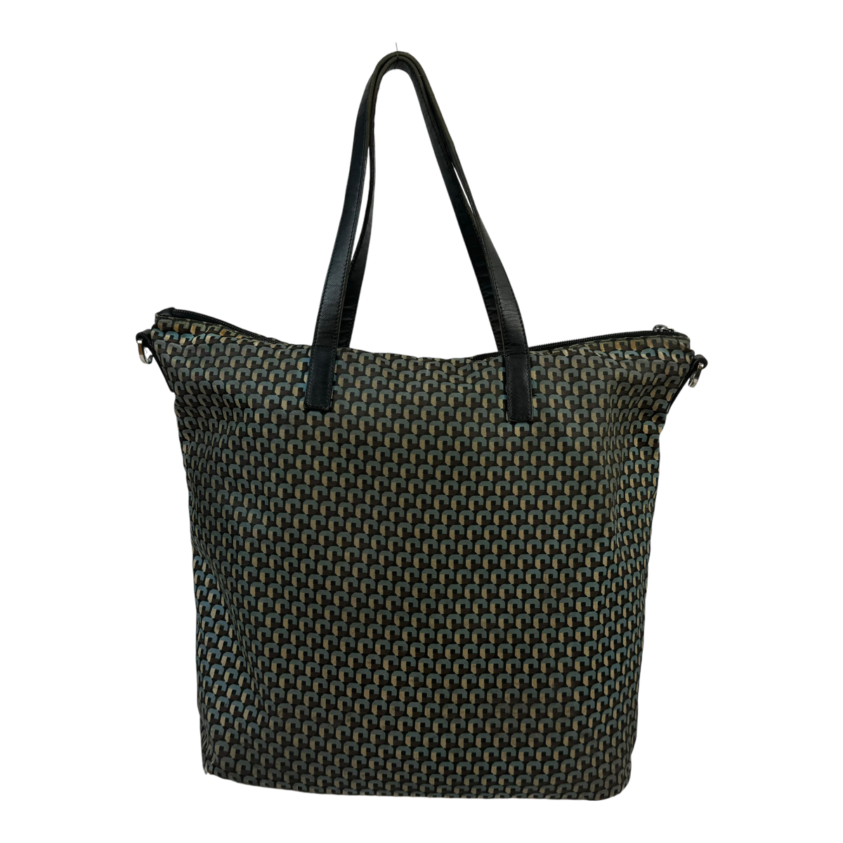 Prada Black Patterned Handbag