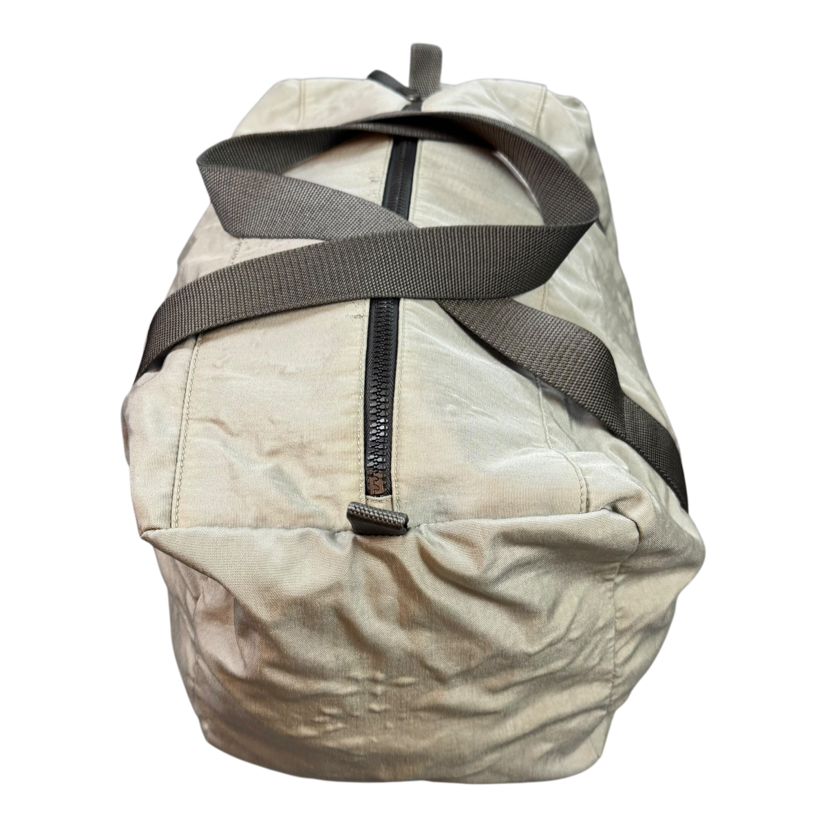 Prada Linea Rossa Grey Duffle Bag