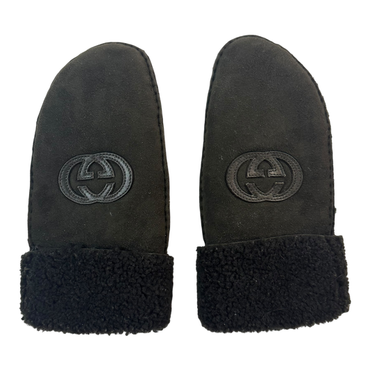 Gucci Brown Leather Gloves