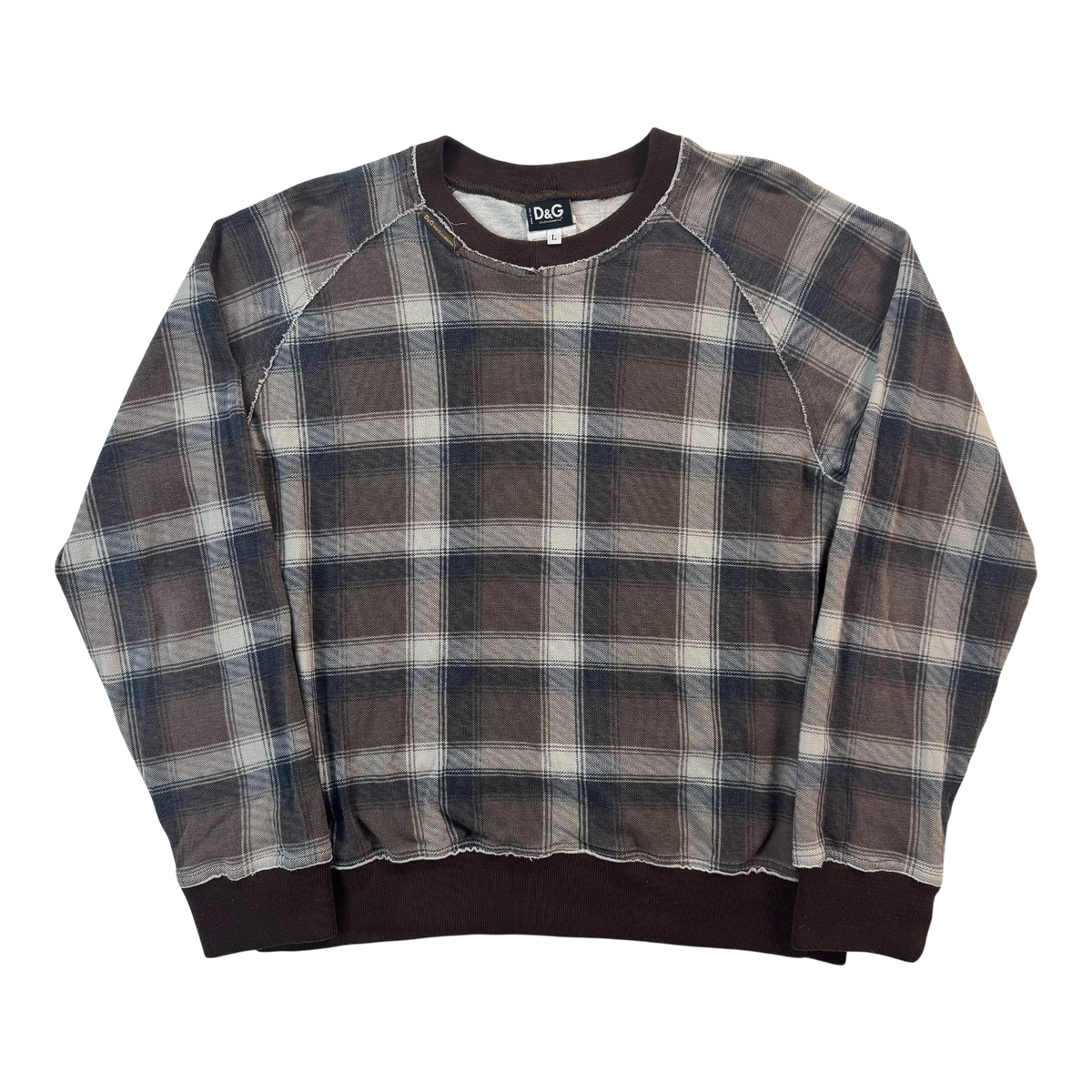 Dolce & Gabbana Faded Plaid Sweatshirt