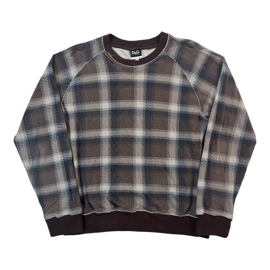 Dolce & Gabbana Faded Plaid Sweatshirt