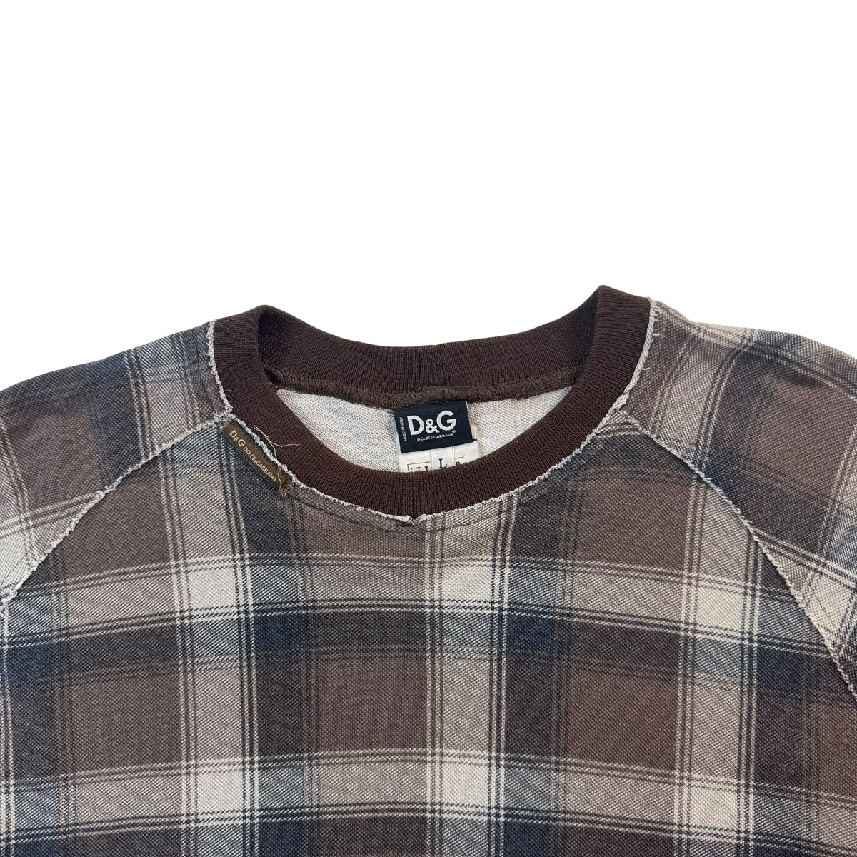 Dolce & Gabbana Faded Plaid Sweatshirt