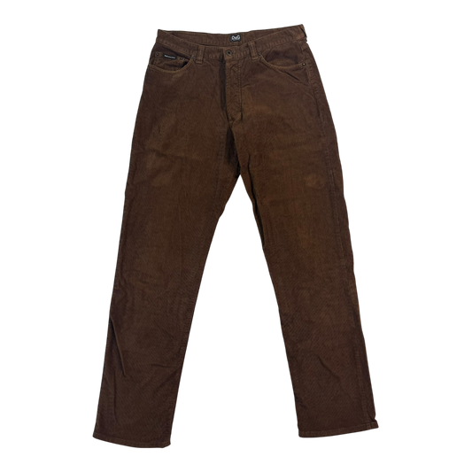Dolce & Gabbana Brown Corduroy Trousers
