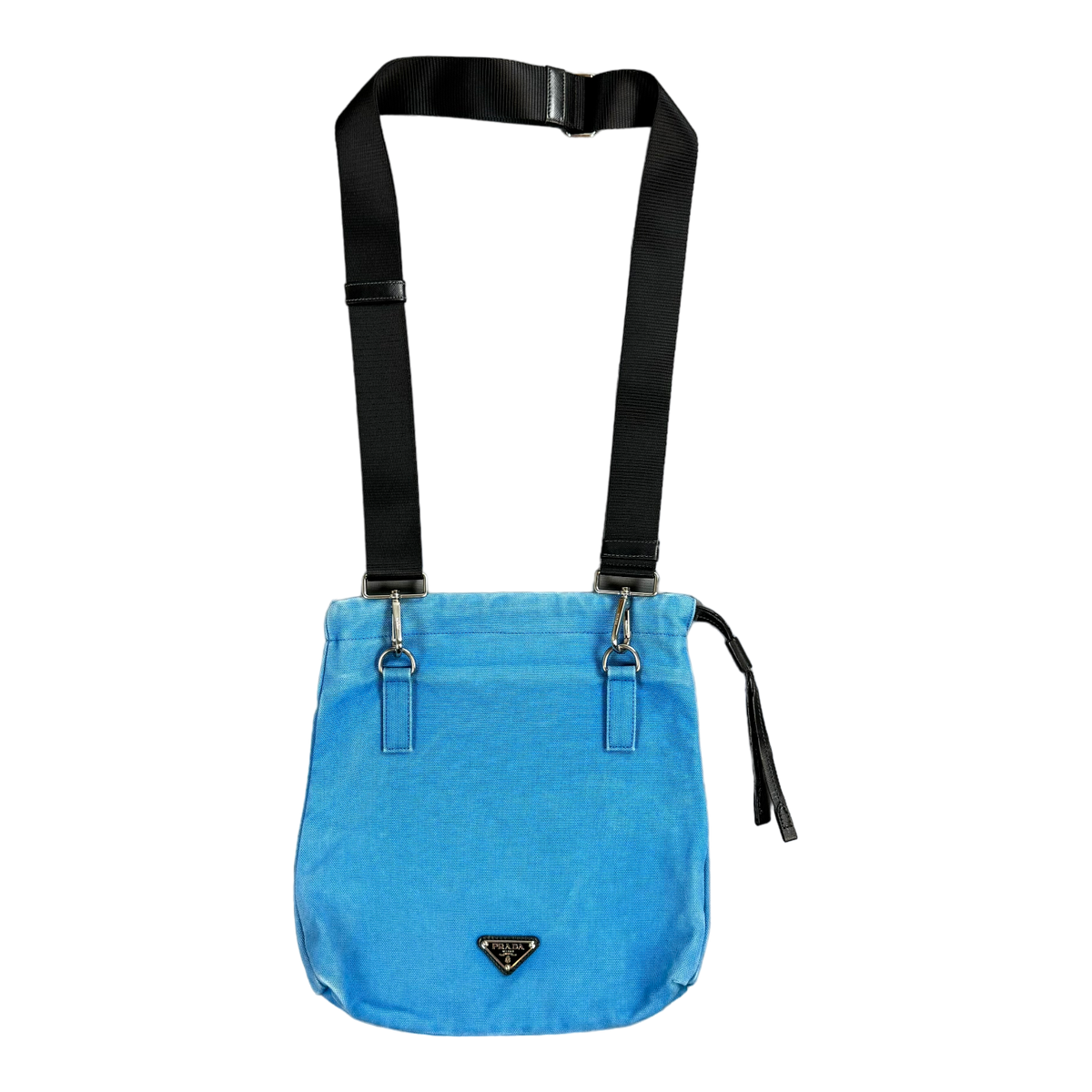 Prada Triangle Logo Side Bag